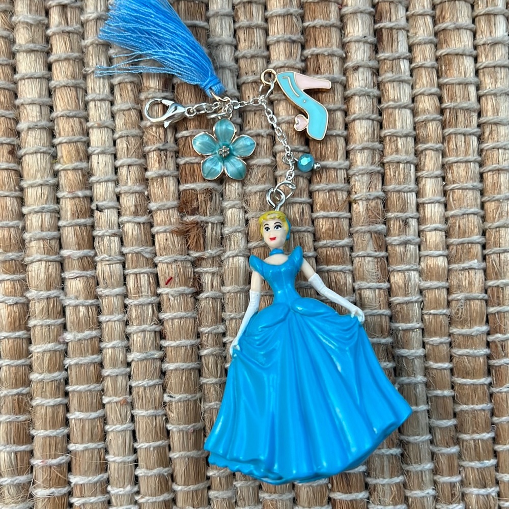 Disney Blue Cinderella Keychain